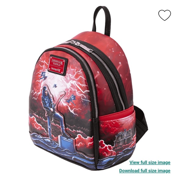 Loungefly Stranger Things Eddie Munson Tribute Glow Mini Backpack - Picture 5 of 10
